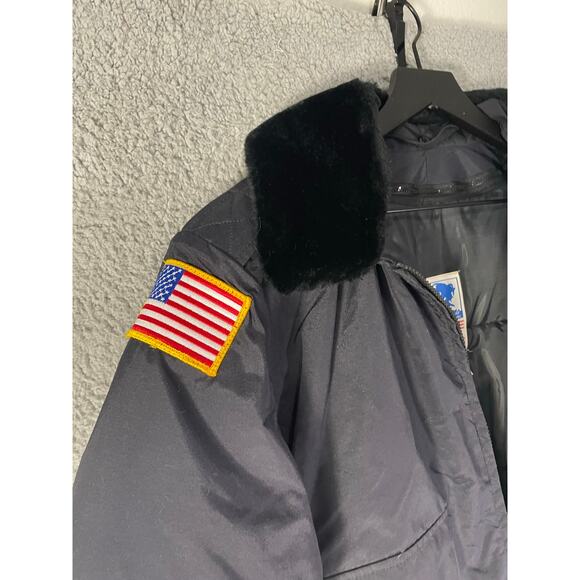 Vintage Horace Small Navy Uniform Jacket Men’s 42R USA Made Lined Workwear Coat - Picture 12 of 14